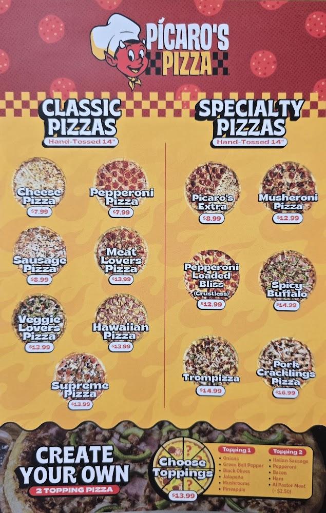 Picaro's Pizza - Palmview Texas Menu image 2
